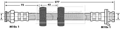 Handler.Part Brake hose BORG & BECK BBH6888 1