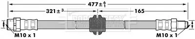 Handler.Part Brake hose BORG & BECK BBH6921 1