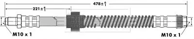 Handler.Part Brake hose BORG & BECK BBH6935 2