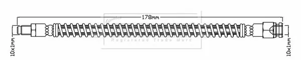 Handler.Part Brake hose BORG & BECK BBH6940 1