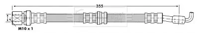 Handler.Part Brake hose BORG & BECK BBH6946 1