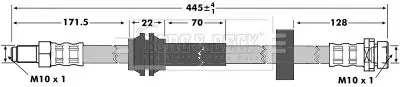 Handler.Part Brake hose BORG & BECK BBH6978 1