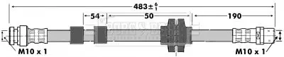 Handler.Part Brake hose BORG & BECK BBH6982 1