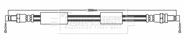 Handler.Part Brake hose BORG & BECK BBH6984 1