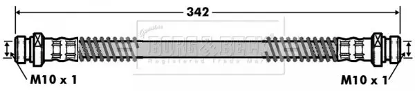 Handler.Part Brake hose BORG & BECK BBH7005 1