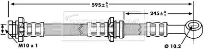 Handler.Part Brake hose BORG & BECK BBH7151 2