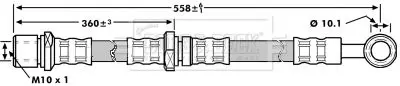 Handler.Part Brake hose BORG & BECK BBH7190 1