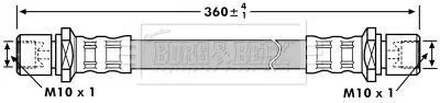 Handler.Part Brake hose BORG & BECK BBH7192 1