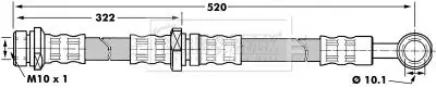 Handler.Part Brake hose BORG & BECK BBH7196 1