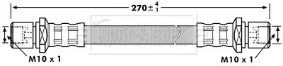 Handler.Part Brake hose BORG & BECK BBH7204 1