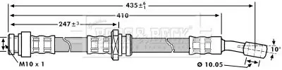 Handler.Part Brake hose BORG & BECK BBH7206 1