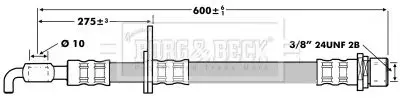 Handler.Part Brake hose BORG & BECK BBH7213 2