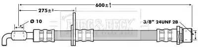 Handler.Part Brake hose BORG & BECK BBH7214 1