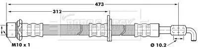 Handler.Part Brake hose BORG & BECK BBH7221 1