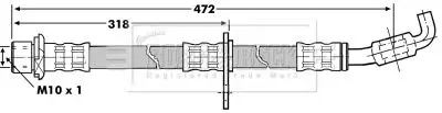 Handler.Part Brake hose BORG & BECK BBH7228 1