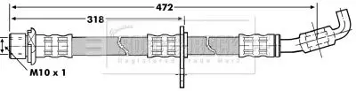 Handler.Part Brake hose BORG & BECK BBH7229 1