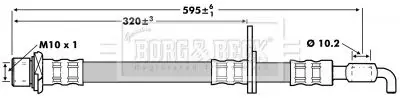 Handler.Part Brake hose BORG & BECK BBH7237 2