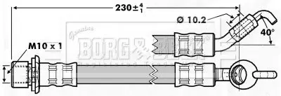 Handler.Part Brake hose BORG & BECK BBH7238 1