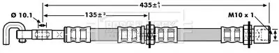 Handler.Part Brake hose BORG & BECK BBH7253 1