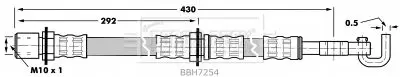 Handler.Part Brake hose BORG & BECK BBH7254 1