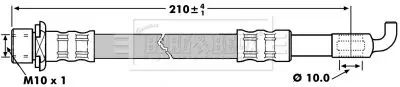 Handler.Part Brake hose BORG & BECK BBH7261 1