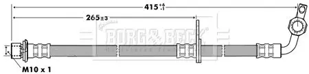 Handler.Part Brake hose BORG & BECK BBH7280 2