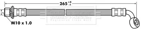 Handler.Part Brake hose BORG & BECK BBH7281 1