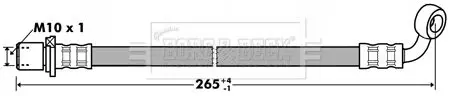 Handler.Part Brake hose BORG & BECK BBH7282 2