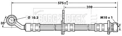 Handler.Part Brake hose BORG & BECK BBH7016 1