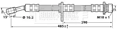 Handler.Part Brake hose BORG & BECK BBH7018 1