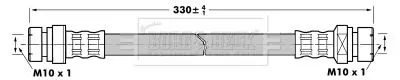 Handler.Part Brake hose BORG & BECK BBH7038 1