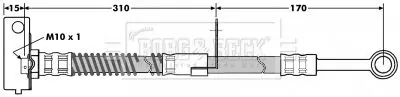 Handler.Part Brake hose BORG & BECK BBH7041 1