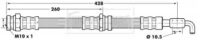 Handler.Part Brake hose BORG & BECK BBH7076 1