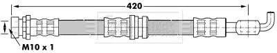 Handler.Part Brake hose BORG & BECK BBH7078 1