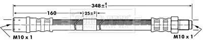 Handler.Part Brake hose BORG & BECK BBH7089 2