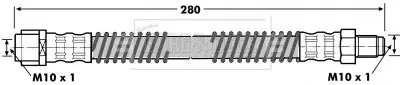 Handler.Part Brake hose BORG & BECK BBH7094 1