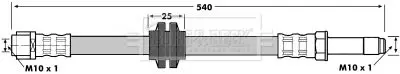 Handler.Part Brake hose BORG & BECK BBH7097 1