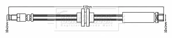 Handler.Part Brake hose BORG & BECK BBH7293 1