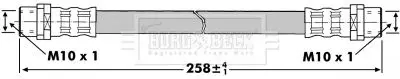 Handler.Part Brake hose BORG & BECK BBH7299 1