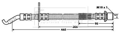 Handler.Part Brake hose BORG & BECK BBH7329 1