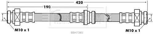 Handler.Part Brake hose BORG & BECK BBH7385 1