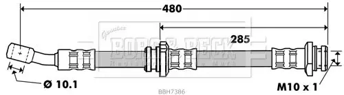 Handler.Part Brake hose BORG & BECK BBH7386 1