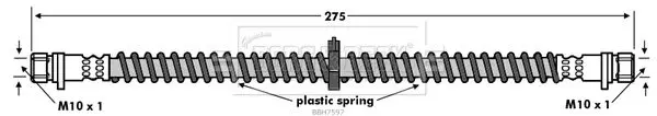 Handler.Part Brake hose BORG & BECK BBH7597 1