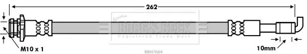 Handler.Part Brake hose BORG & BECK BBH7664 1