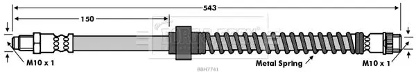 Handler.Part Brake hose BORG & BECK BBH7741 1