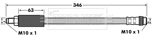 Handler.Part Brake hose BORG & BECK BBH7513 1