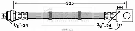 Handler.Part Brake hose BORG & BECK BBH7529 2