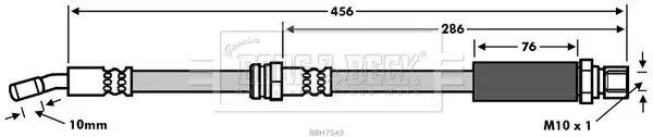 Handler.Part Brake hose BORG & BECK BBH7549 1