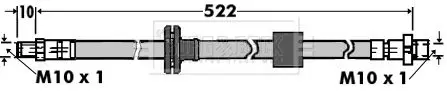 Handler.Part Brake hose BORG & BECK BBH7397 2