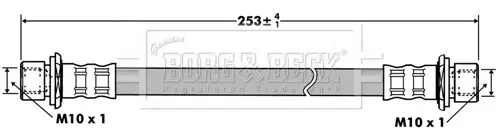 Handler.Part Brake hose BORG & BECK BBH7419 1